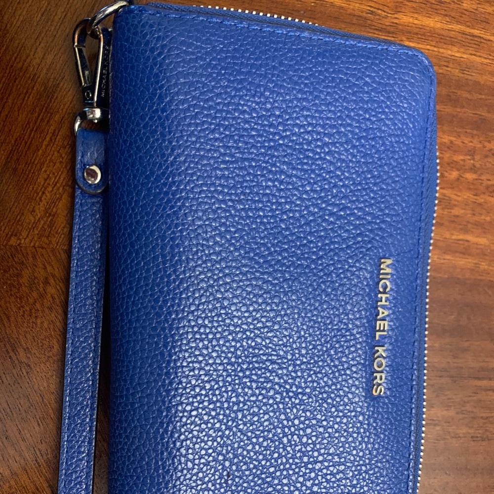 Royal blue Michael Kors wallet